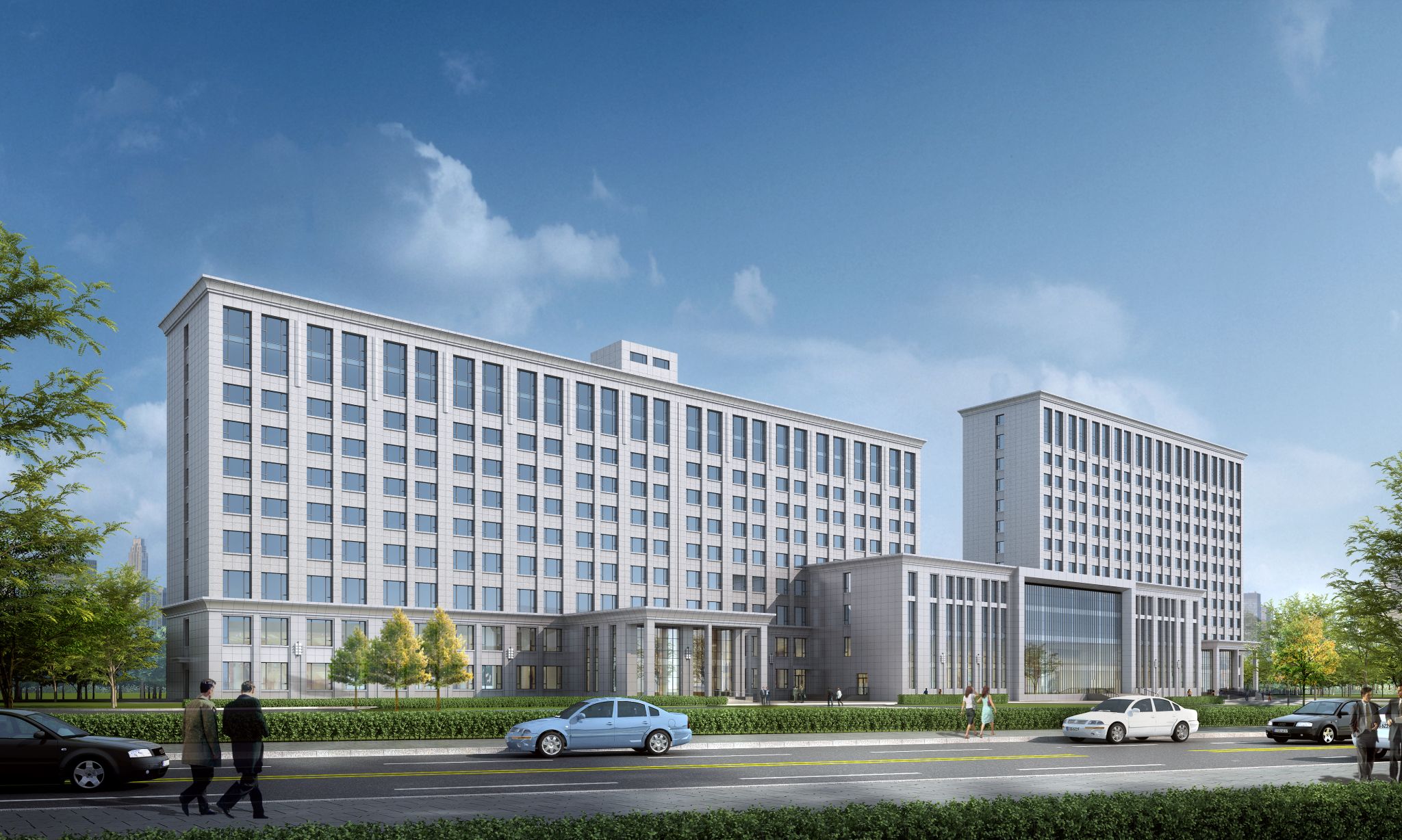 山西建投四建集团西上庄项目综合服务楼实现封顶